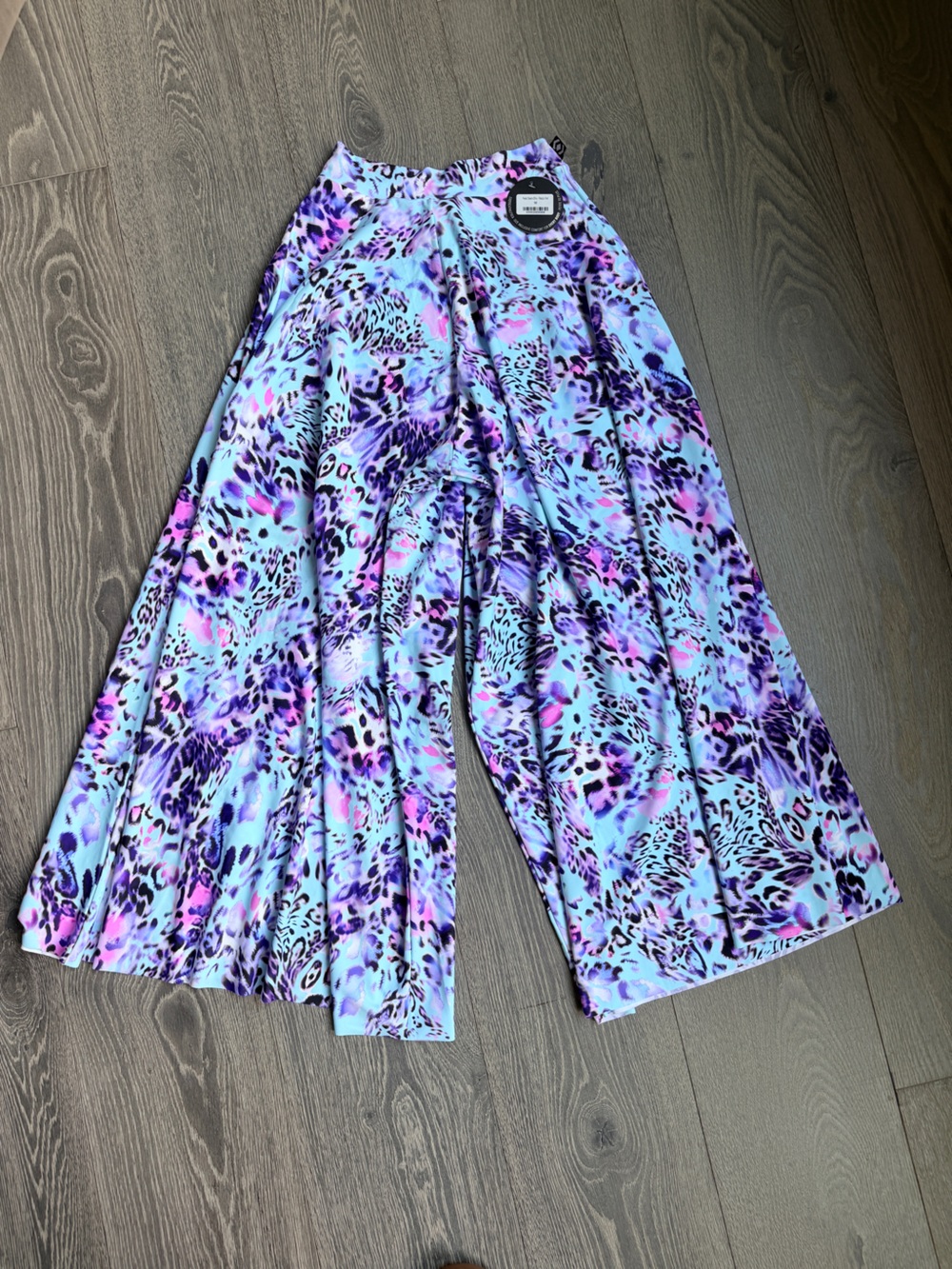 Exotica ExoticAthletica Marine Dream Silky Palazzo Wide Leg Pant Size Medium